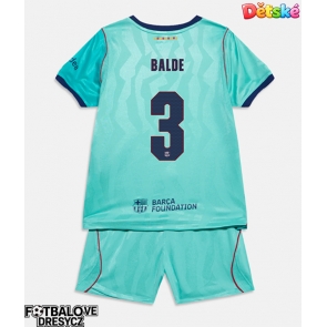 Barcelona Alejandro Balde #3 Dětské Alternativní dres komplet 2026-27 Krátký Rukáv (+ trenýrky)